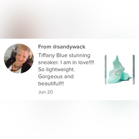 Tiffany Blue Diamond Band Sneaker - Picture 5 of 5